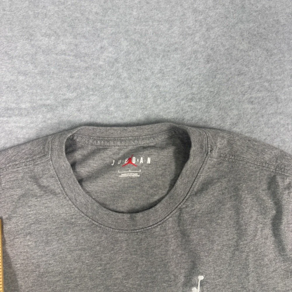 Jordan Jumpman Air T-Shirt Mens Large Gray Short Sleeve Athletic Streetwear Tee